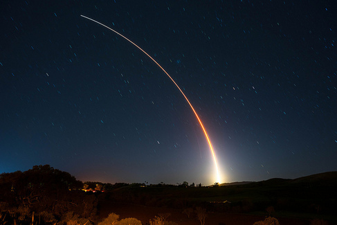 Night Rocket Launch
