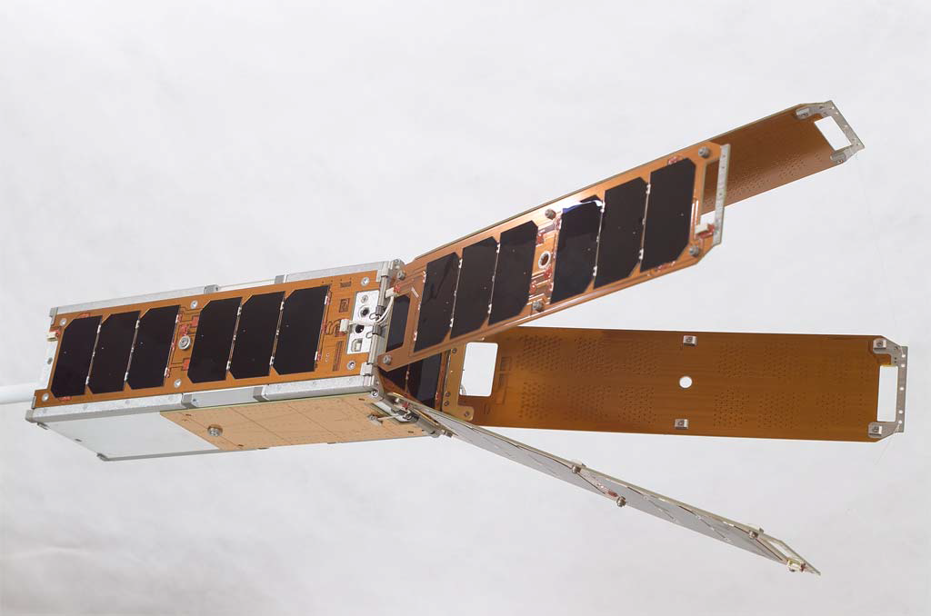 3U CubeSat Solar Panels Deployed